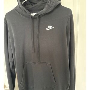 Nike Hoodie Women's Medium Black Pullover Sweatshirt Sportswear Casual Comfy
